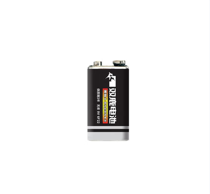 雙鹿 9V方形6F22無汞碳性電池 適用于話筒\/萬用表\/煙霧探測器\/電動玩具遙控器 9V 1粒
