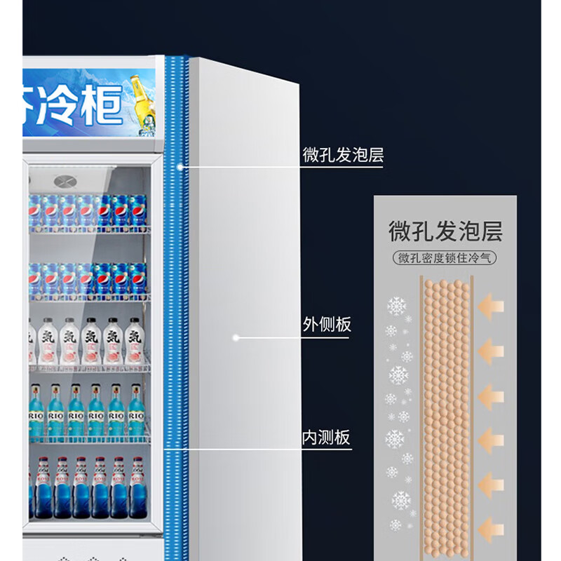 食品留樣柜幼兒園學校食堂水果蔬菜留樣保鮮展示柜【雙門溫顯】